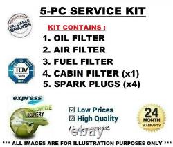 5-PC SERVICE KIT with PLUGS for BMW 3 (E46) 328 i 1998-2000