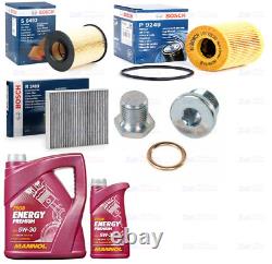 Bosch Service Kit Fit Ford Kuga 2.0 2008 Air Oil Cabin Filters Sump Plug Oil