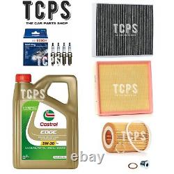 FOR BMW 114i 1.6 F21 COMPLETE SERVICE KIT 5L CASTROL OIL & BOSCH PLUGS