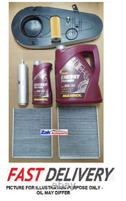 FOR BMW 520 D 520D F10 F11 Service Kit, Oil, Air, Fuel, Pollen Filters Oil+Sump Plug