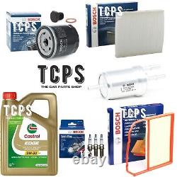 Fits Vw Polo Mk5 1.0 Petrol 2014+ Full Bosch Service Kit With 5l Castrol Oil