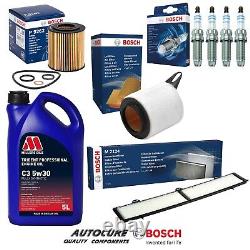 For Bmw 1 Series 118i Se Mk1 E81 2.0 Petrol Bosch Filter Service Kit & Plugs 5l