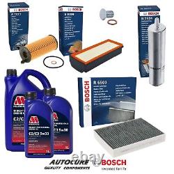 For Bmw 3 Series 330d F30 F31 2012-2015 Full Bosch Filter Service Kit & 7l
