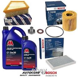 For Range Rover Evoque Sd4 2.2 Mk1 2011-15 Bosch Filter Service Kit & 6l C1 Oil