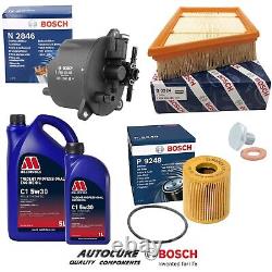 For Range Rover Evoque Td4 Pure Tech Mk1 2.2 Diesel Bosch Filter Service Kit 5l