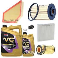 For Volvo V40 D3 2.0 R-design Mk3 Service Kit With All 4 Filters & 0w30 & Plug