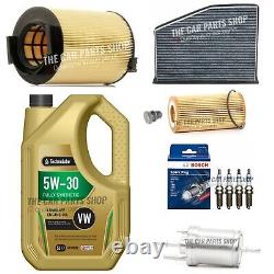 Full Service Kit For Vw Eos 2.0 Fsi Mk1 1f Engine Oil 5l + All Filters + 4 Plugs